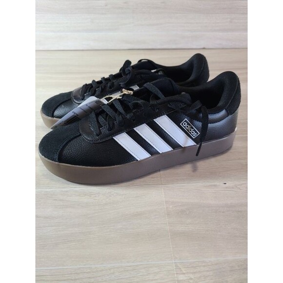 Adidas VL Court 3.0 Women’s Size 9.5 – Black White ID8796 Casual Sneakers - Picture 3 of 8